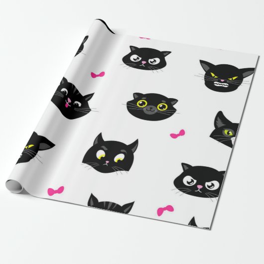 Katzenmuster Geschenkpapier (Ungerollt)