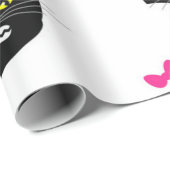 Katzenmuster Geschenkpapier (Rolleneckpunkt)