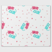 Katzenmuster Geschenkpapier (Flach)