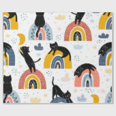 Katzenmuster Geschenkpapier (Flach)
