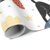 Katzenmuster Geschenkpapier (Rolleneckpunkt)