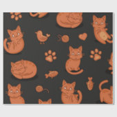 Katzenmuster Geschenkpapier (Flach)