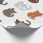 Katzenmuster Geschenkpapier (Ecke)