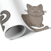 Katzenmuster Geschenkpapier (Rolleneckpunkt)