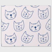 Katzenmuster Geschenkpapier (Flach)