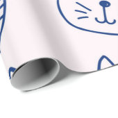 Katzenmuster Geschenkpapier (Rolleneckpunkt)