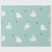 Katzenmuster Geschenkpapier (Flach)