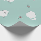 Katzenmuster Geschenkpapier (Ecke)