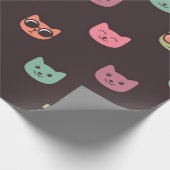 Katzenmuster Geschenkpapier (Ecke)