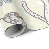 Katzenmuster Geschenkpapier (Rolleneckpunkt)