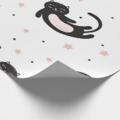 Katzenmuster Geschenkpapier (Ecke)