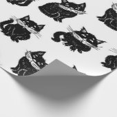 Katzenmuster Geschenkpapier (Ecke)