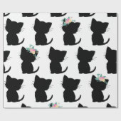 Katzenmuster Geschenkpapier (Flach)