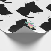 Katzenmuster Geschenkpapier (Ecke)