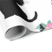 Katzenmuster Geschenkpapier (Rolleneckpunkt)