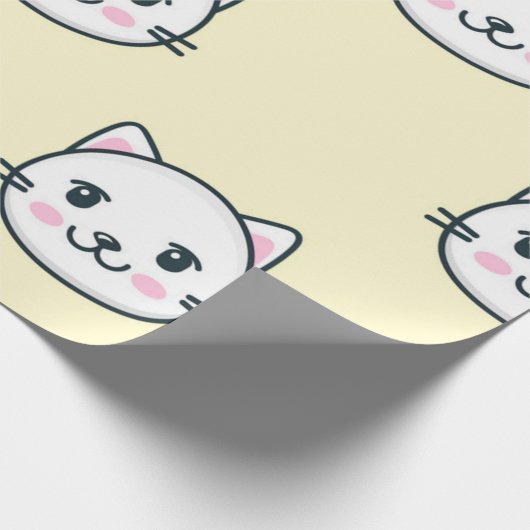 Katzenmuster Geschenkpapier (Ecke)
