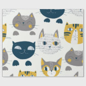 Katzenmuster Geschenkpapier (Flach)