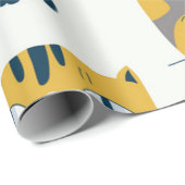 Katzenmuster Geschenkpapier (Rolleneckpunkt)