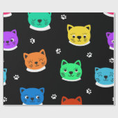 Katzenmuster Geschenkpapier (Flach)
