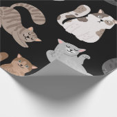 Katzenmuster Geschenkpapier (Ecke)