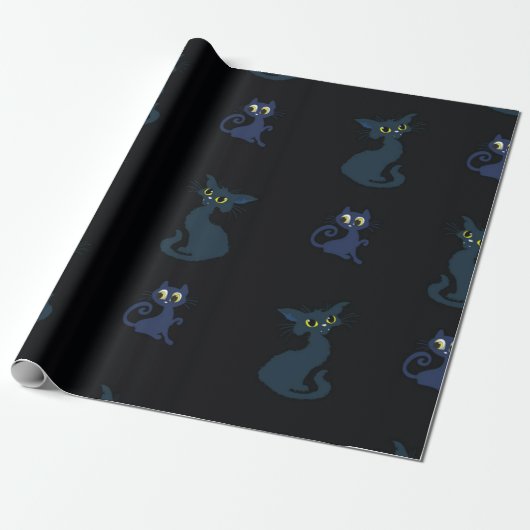 Katzenmuster Geschenkpapier (Ungerollt)