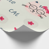 Katzenmuster Geschenkpapier (Ecke)