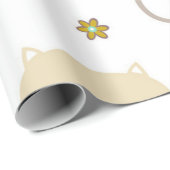 Katzenmuster Geschenkpapier (Rolleneckpunkt)