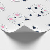 Katzenmuster Geschenkpapier (Ecke)