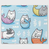 Katzenmuster Geschenkpapier (Flach)