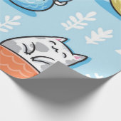 Katzenmuster Geschenkpapier (Ecke)