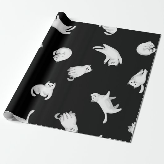 Katzenmuster Geschenkpapier (Ungerollt)