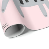 Katzenmuster Geschenkpapier (Rolleneckpunkt)