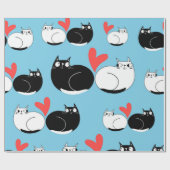 Katzenmuster Geschenkpapier (Flach)