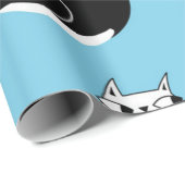 Katzenmuster Geschenkpapier (Rolleneckpunkt)