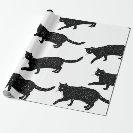 Katzenmuster Geschenkpapier (Ungerollt)