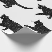 Katzenmuster Geschenkpapier (Ecke)