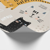 Katzenmuster Geschenkpapier (Ecke)