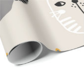 Katzenmuster Geschenkpapier (Rolleneckpunkt)