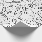 Katzenmuster Geschenkpapier (Ecke)