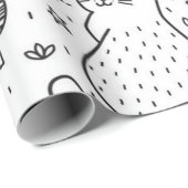 Katzenmuster Geschenkpapier (Rolleneckpunkt)