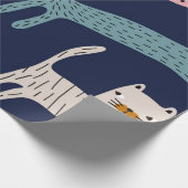 Katzenmuster Geschenkpapier (Ecke)