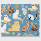 Katzenmuster Geschenkpapier (Flach)