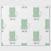 Katzenmuster Geschenkpapier (Flach)