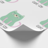 Katzenmuster Geschenkpapier (Ecke)