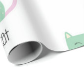 Katzenmuster Geschenkpapier (Rolleneckpunkt)
