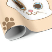Katzenmuster Geschenkpapier (Rolleneckpunkt)