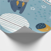 Katzenmuster Geschenkpapier (Ecke)