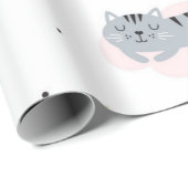 Katzenmuster Geschenkpapier (Rolleneckpunkt)