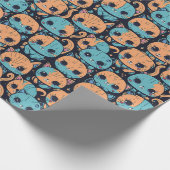 Katzenmuster Geschenkpapier (Ecke)
