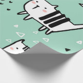 Katzenmuster Geschenkpapier (Ecke)